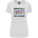 Horse Pills Funny Equestrian Womens Wider Cut T-Shirt White
