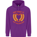 Hot Dog Anti Valentines Day Single Funny Childrens Kids Hoodie Purple