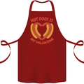 Hot Dog Anti Valentines Day Single Funny Cotton Apron 100% Organic Maroon