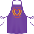 Hot Dog Anti Valentines Day Single Funny Cotton Apron 100% Organic Purple