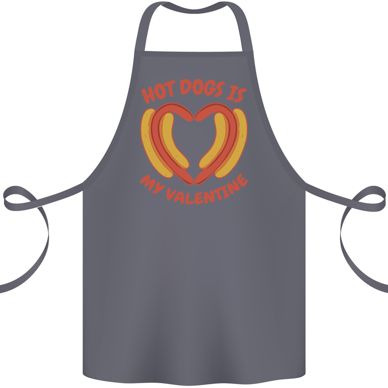 Hot Dog Anti Valentines Day Single Funny Cotton Apron 100% Organic Steel