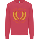 Hot Dog Anti Valentines Day Single Funny Kids Sweatshirt Jumper Heliconia