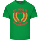Hot Dog Anti Valentines Day Single Funny Kids T-Shirt Childrens Irish Green