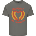 Hot Dog Anti Valentines Day Single Funny Mens Cotton T-Shirt Tee Top Charcoal