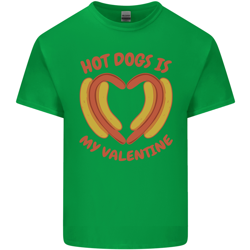 Hot Dog Anti Valentines Day Single Funny Mens Cotton T-Shirt Tee Top Irish Green