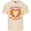 Hot Dog Anti Valentines Day Single Funny Mens Cotton T-Shirt Tee Top Natural