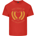 Hot Dog Anti Valentines Day Single Funny Mens Cotton T-Shirt Tee Top Red