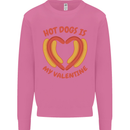 Hot Dog Anti Valentines Day Single Funny Mens Sweatshirt Jumper Azalea