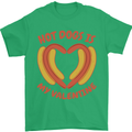 Hot Dog Anti Valentines Day Single Funny Mens T-Shirt 100% Cotton Irish Green