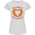 Hot Dog Anti Valentines Day Single Funny Womens Petite Cut T-Shirt White