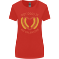 Hot Dog Anti Valentines Day Single Funny Womens Wider Cut T-Shirt Red