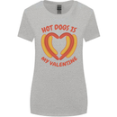 Hot Dog Anti Valentines Day Single Funny Womens Wider Cut T-Shirt Sports Grey
