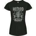 Hot Rod America's Bad Boy Dragster Hotrod Womens Petite Cut T-Shirt Black