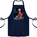 Hot Rod Santa Clause Hotrod Christmas Cotton Apron 100% Organic Navy Blue