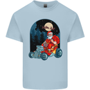 Hot Rod Santa Clause Hotrod Christmas Kids T-Shirt Childrens Light Blue