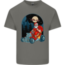 Hot Rod Santa Clause Hotrod Christmas Mens Cotton T-Shirt Tee Top Charcoal