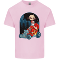 Hot Rod Santa Clause Hotrod Christmas Mens Cotton T-Shirt Tee Top Light Pink