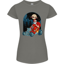Hot Rod Santa Clause Hotrod Christmas Womens Petite Cut T-Shirt Charcoal