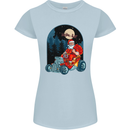 Hot Rod Santa Clause Hotrod Christmas Womens Petite Cut T-Shirt Light Blue