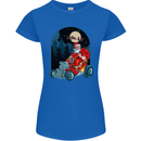 Hot Rod Santa Clause Hotrod Christmas Womens Petite Cut T-Shirt Royal Blue