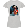 Hot Rod Santa Clause Hotrod Christmas Womens Petite Cut T-Shirt Sports Grey