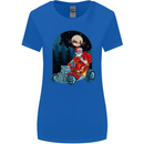 Hot Rod Santa Clause Hotrod Christmas Womens Wider Cut T-Shirt Royal Blue
