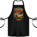 Hotrod Legend Hot Rod Dragster Car Cotton Apron 100% Organic Black