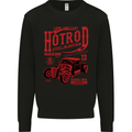 Hotrod Steel in Motion Hot Rod Dragster Car Kids Sweatshirt Jumper Black