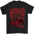 Hotrod Steel in Motion Hot Rod Dragster Car Mens T-Shirt Cotton Gildan Black