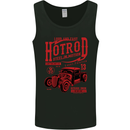 Hotrod Steel in Motion Hot Rod Dragster Car Mens Vest Tank Top Black