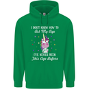 How To Act My Age Funny Unicorn Birthday Childrens Kids Hoodie Irish Green