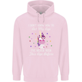 How To Act My Age Funny Unicorn Birthday Childrens Kids Hoodie Light Pink