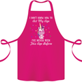 How To Act My Age Funny Unicorn Birthday Cotton Apron 100% Organic Pink