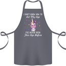 How To Act My Age Funny Unicorn Birthday Cotton Apron 100% Organic Steel