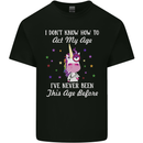 How To Act My Age Funny Unicorn Birthday Kids T-Shirt Childrens Black
