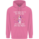 How To Act My Age Funny Unicorn Birthday Mens 80% Cotton Hoodie Azelea