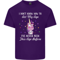 How To Act My Age Funny Unicorn Birthday Mens Cotton T-Shirt Tee Top Purple