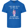 How To Act My Age Funny Unicorn Birthday Mens Cotton T-Shirt Tee Top Royal Blue