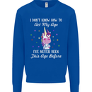 How To Act My Age Funny Unicorn Birthday Mens Sweatshirt Jumper Royal Blue