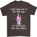 How To Act My Age Funny Unicorn Birthday Mens T-Shirt Cotton Gildan Dark Chocolate
