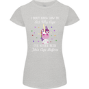 How To Act My Age Funny Unicorn Birthday Womens Petite Cut T-Shirt Sports Grey
