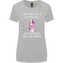 How To Act My Age Funny Unicorn Birthday Womens Wider Cut T-Shirt Sports Grey