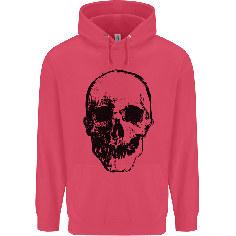 Human Skull Childrens Kids Hoodie Heliconia