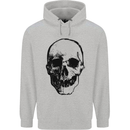 Human Skull Childrens Kids Hoodie Sports Grey