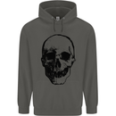 Human Skull Childrens Kids Hoodie Storm Grey