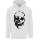 Human Skull Childrens Kids Hoodie White