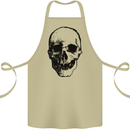 Human Skull Cotton Apron 100% Organic Khaki