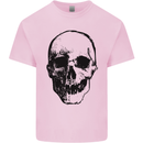 Human Skull Kids T-Shirt Childrens Light Pink
