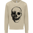 Human Skull Mens Sweatshirt Jumper Sand