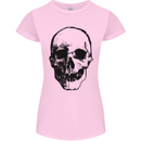 Human Skull Womens Petite Cut T-Shirt Light Pink